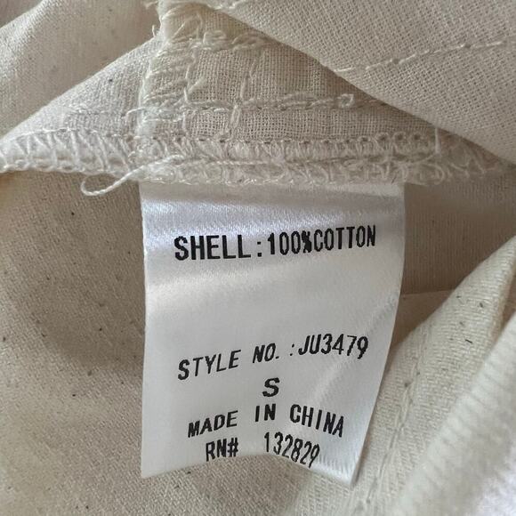 Washed Cotton Jumpsuit in Ecru - Picture 16 of 16